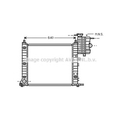 Zdjęcie Chłodnica, układ chłodzenia silnika AVA QUALITY COOLING MSA2349