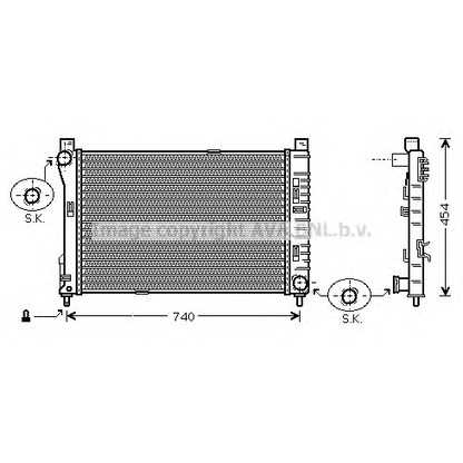 Фото Радиатор, охлаждение двигателя AVA QUALITY COOLING MSA2378