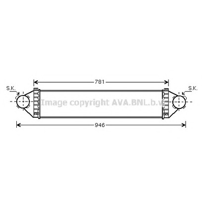 Photo Intercooler, charger AVA QUALITY COOLING MSA4368