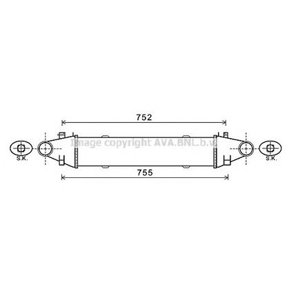 Photo Intercooler, échangeur AVA QUALITY COOLING MSA4556