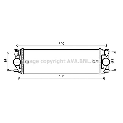 Photo Intercooler, échangeur AVA QUALITY COOLING MSA4582