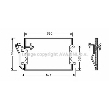 Photo Condenser, air conditioning AVA QUALITY COOLING MSA5289