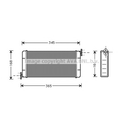 Zdjęcie Wymiennik ciepła, ogrzewanie wnętrza AVA QUALITY COOLING MSA6109