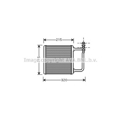 Zdjęcie Wymiennik ciepła, ogrzewanie wnętrza AVA QUALITY COOLING MSA6451