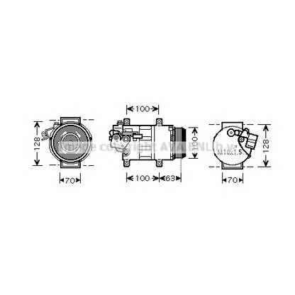 Foto Compresor, aire acondicionado AVA QUALITY COOLING MSAK404