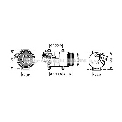 Foto Compresor, aire acondicionado AVA QUALITY COOLING MSAK434