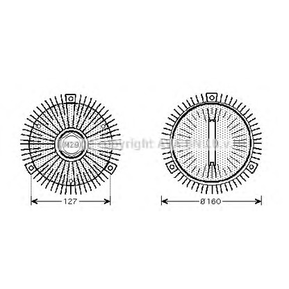 Photo Embrayage, ventilateur de radiateur AVA QUALITY COOLING MSC453