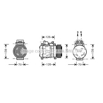 Foto Kompressor, Klimaanlage AVA QUALITY COOLING MSK057