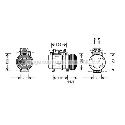 Foto Compresor, aire acondicionado AVA QUALITY COOLING MSK116