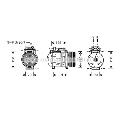 Zdjęcie Kompresor, klimatyzacja AVA QUALITY COOLING MSK273