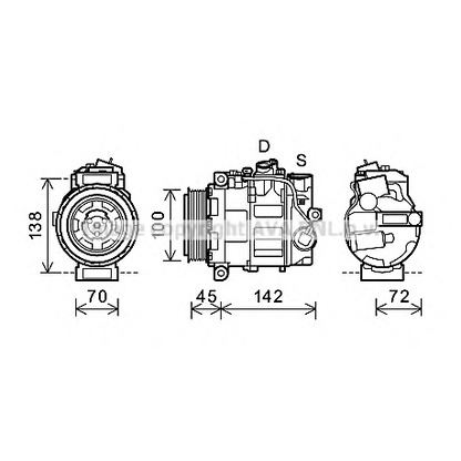 Foto Compresor, aire acondicionado AVA QUALITY COOLING MSK344