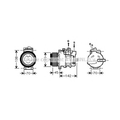 Foto Compresor, aire acondicionado AVA QUALITY COOLING MSK430