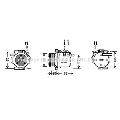 Фото Компрессор, кондиционер AVA QUALITY COOLING MSK456