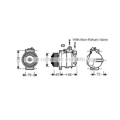 Foto Kompressor, Klimaanlage AVA QUALITY COOLING MSK568