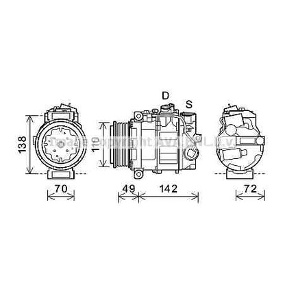 Photo Compressor, air conditioning AVA QUALITY COOLING MSK644