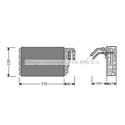 Foto Verdampfer, Klimaanlage AVA QUALITY COOLING MSV020