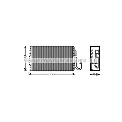 Foto Verdampfer, Klimaanlage AVA QUALITY COOLING MSV547