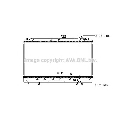 Foto Radiador, refrigeración del motor AVA QUALITY COOLING MT2016