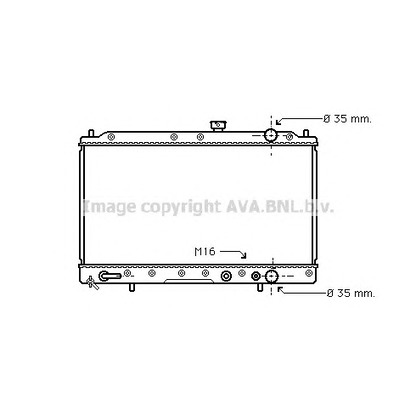 Photo Radiator, engine cooling AVA QUALITY COOLING MT2019