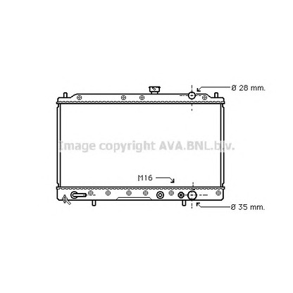 Foto Radiatore, Raffreddamento motore AVA QUALITY COOLING MT2030