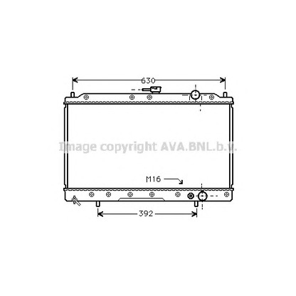 Фото Радиатор, охлаждение двигателя AVA QUALITY COOLING MT2043