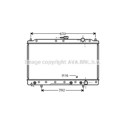 Foto Radiador, refrigeración del motor AVA QUALITY COOLING MT2044