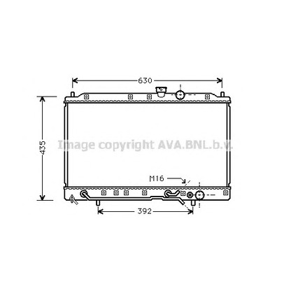 Photo Radiator, engine cooling AVA QUALITY COOLING MT2078