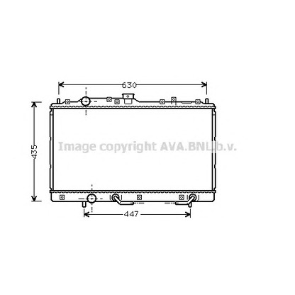 Photo Radiator, engine cooling AVA QUALITY COOLING MT2125