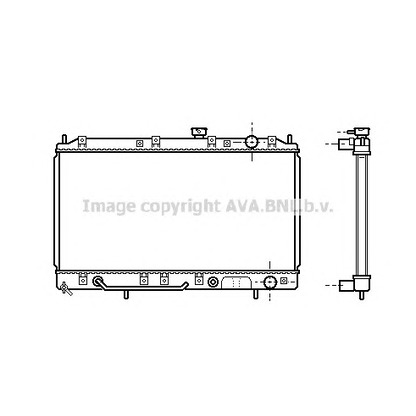 Фото Радиатор, охлаждение двигателя AVA QUALITY COOLING MT2143