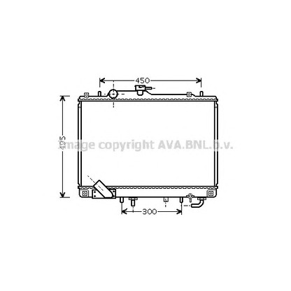 Foto Radiatore, Raffreddamento motore AVA QUALITY COOLING MT2157