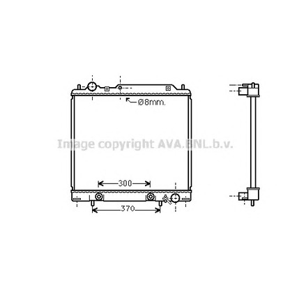 Фото Радиатор, охлаждение двигателя AVA QUALITY COOLING MT2158