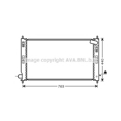 Photo Radiator, engine cooling AVA QUALITY COOLING MT2201