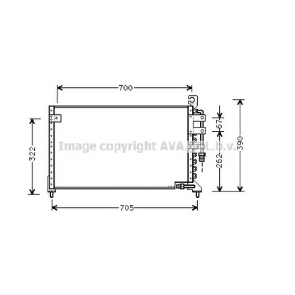 Photo Condenser, air conditioning AVA QUALITY COOLING MT5097