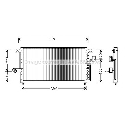 Photo Condenser, air conditioning AVA QUALITY COOLING MT5098