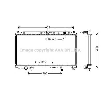 Foto Radiatore, Raffreddamento motore AVA QUALITY COOLING MTA2101