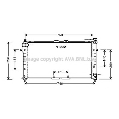 Photo Radiateur, refroidissement du moteur AVA QUALITY COOLING MZ2027