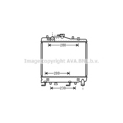 Фото Радиатор, охлаждение двигателя AVA QUALITY COOLING MZ2061