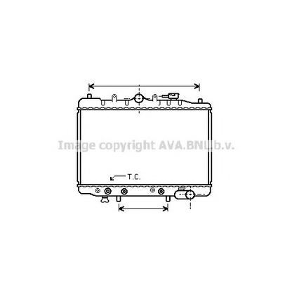 Foto Radiador, refrigeración del motor AVA QUALITY COOLING MZ2064