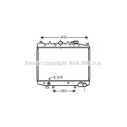 Фото Радиатор, охлаждение двигателя AVA QUALITY COOLING MZ2083