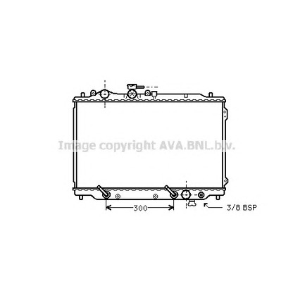 Photo Radiator, engine cooling AVA QUALITY COOLING MZ2096