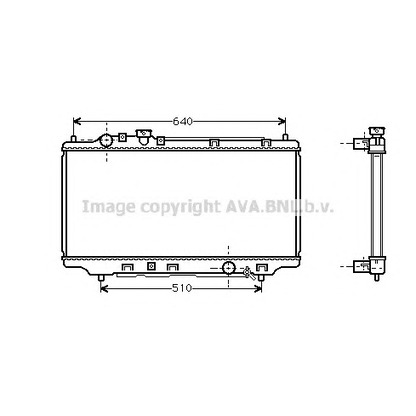 Foto Radiador, refrigeración del motor AVA QUALITY COOLING MZ2098