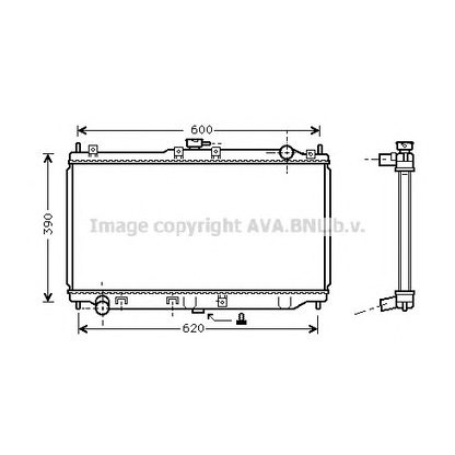 Foto Radiador, refrigeración del motor AVA QUALITY COOLING MZ2138