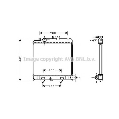 Foto Radiatore, Raffreddamento motore AVA QUALITY COOLING MZ2139