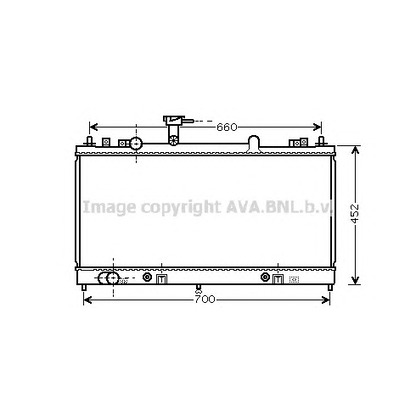 Foto Radiador, refrigeración del motor AVA QUALITY COOLING MZ2163