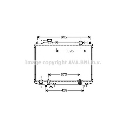 Фото Радиатор, охлаждение двигателя AVA QUALITY COOLING MZ2203