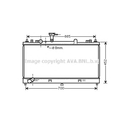 Photo Radiateur, refroidissement du moteur AVA QUALITY COOLING MZ2224