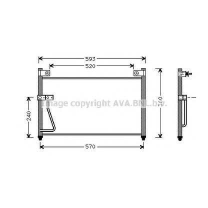 Photo Condenser, air conditioning AVA QUALITY COOLING MZ5126