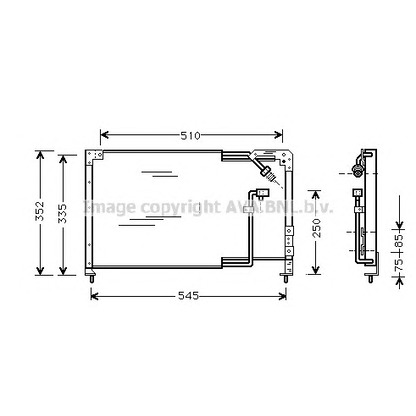 Photo Condenser, air conditioning AVA QUALITY COOLING MZ5145