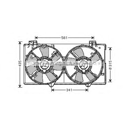 Foto Ventilador, refrigeración del motor AVA QUALITY COOLING MZ7528