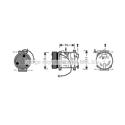 Photo Compressor, air conditioning AVA QUALITY COOLING MZK133